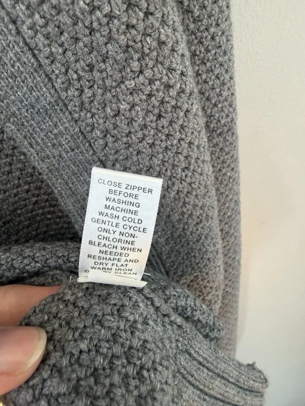 Banana Republic Cardigan Sweater Gray Full Zip  Long Sleeve Men’s XL